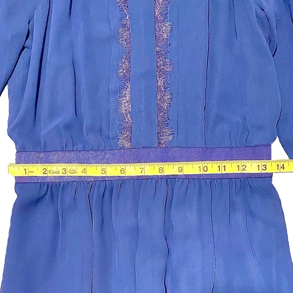 SOLD Navy Jessica Simpson Chiffon Dress Sz 4 - Picture 8 of 9